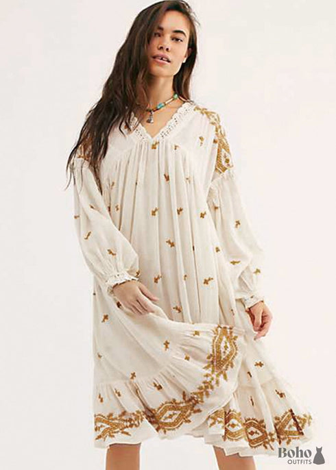 Boho Hippie Midi Dress Esme